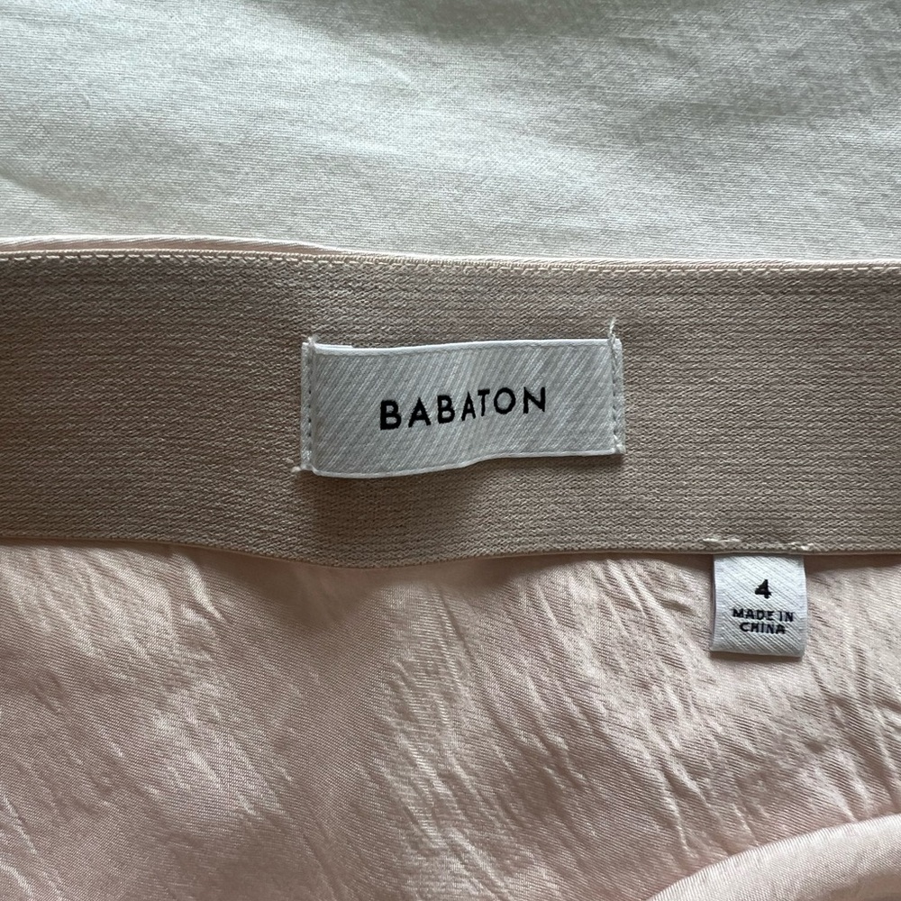 Aritzia Satin Mini Skirt in Blush Pink - Picture 4 of 5